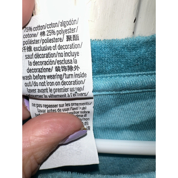 Victoria’s Secret PINK Blue Tie Dye Terry Cloth Side-Cinch Dress XL - Picture 13 of 13